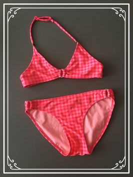 Bikini oranje/roze geruit van de H&M - Maat 146