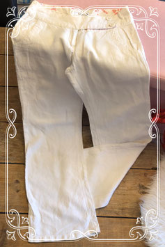 Witte linnen broek van Vila Clothes-maat xs