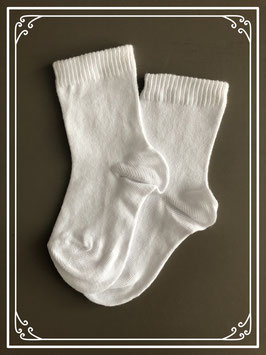 Een paar wit katoenen sokken - Maat 23-28