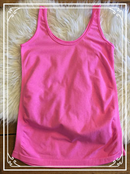 Roze tanktop elastisch - Maat M-L