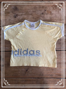 Geel tshirt merk Adidas - maat 86