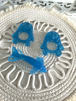 Drie baby bijt speelgoedjes