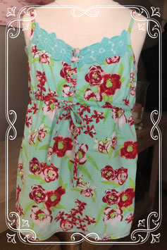 Zomers bloemen top met spaghettibandjes van het Merk - D- Zine Jeans - maat 164-170