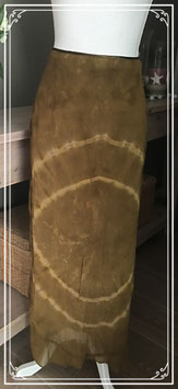 Lang Bruine tie dye Rok - Maat 40