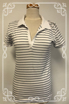 Zwart witte polo van C&A maat L