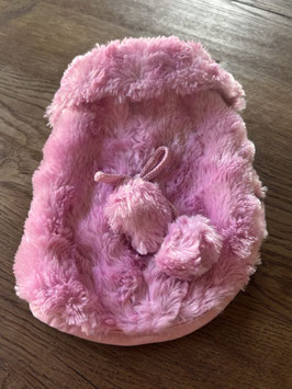 Roze fluffy hondenjasje - maat S