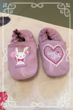 paarse baby schoentjes - maat 20/21
