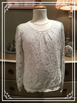 Wit kanten shirt van L.O.G.G. - maat 146-152