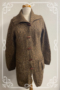 Leuk en warm bruin vest van Yessica maat L