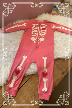 Roze skeletten pak van Lupilu - maat 86/92