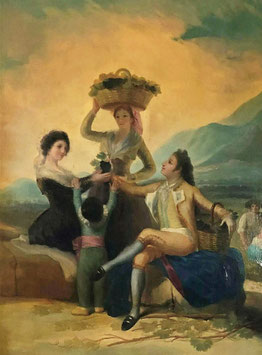 COPIA DE GOYA "LA VENDIMIA O EL OTOÑO" PRINC. SIGLO XX