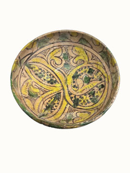 BOWL DE CERÁMICA VIDRIADA DE ÉPOCA MEDIEVAL (SIGLOS X / XII)