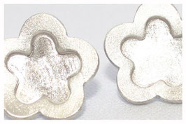 Silber Stecker Blümchen