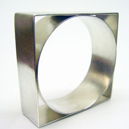 Armreif, Silber, Quadrat