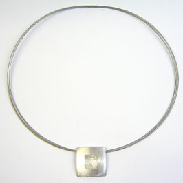 Silber Anhänger mit Stahl- oder Silberseil bzw. Collier