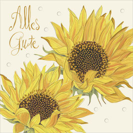 Sonnenblumen Alles Gute Minikarte