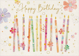 Geburtstagkerzen Happy Birthday
