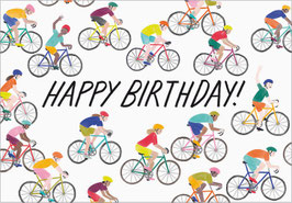 Radfahrer Happy Birthday!