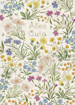 Wildblumen Alles Gute groß