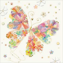 Bunter Schmetterling Minikarte