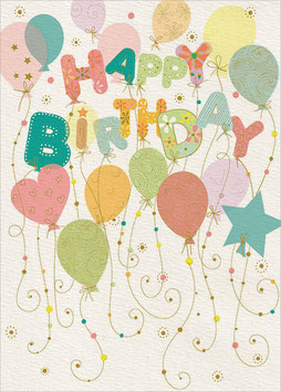 Luftballons Happy Birthday groß