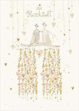 Vogelpaar zur Hochzeit