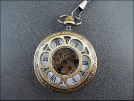 Mechanisches Taschenuhr "Rad" mit zwei Sprungdeckeln