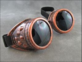 Steampunk Party Schweißerbrille kupferfarben