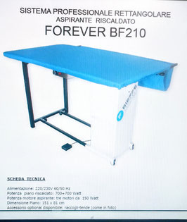 TAVOLO DA STIRO BIEFFE BF 210 TAVOLO RISCALDATO RETTANGOLARE SENZA CALDAIA 151X81 CM