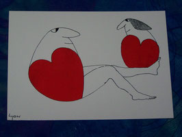 Postkarte Herzensbalance