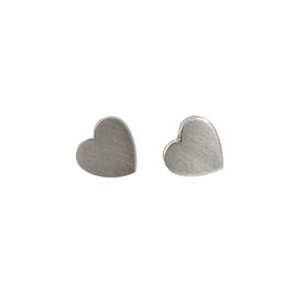 Herz-Ohrringe aus Silber