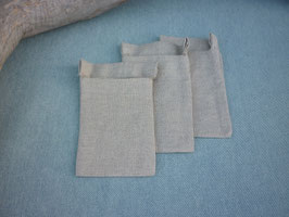 Teebeutel 3er Set Leinen