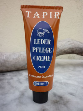 Glattlederpflegcreme Rotbraun