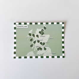 Tell & Tales - Postkarte "Karte Schottland"