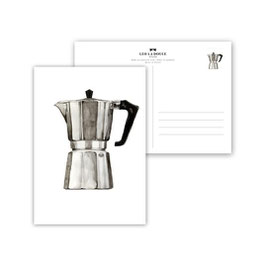 Leo La Douce - Postkarte "Espresso Maker"