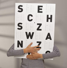 Fox & Poet - Wandkalender 2026 *Schwarz-Weiss*