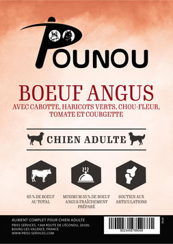 Bœuf Angus avec carotte, haricots verts, chou-fleur, tomate et courgette