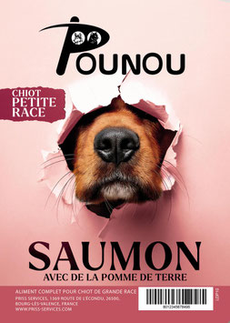 Chiot Grande Race - Saumon avec de la Pomme de Terre