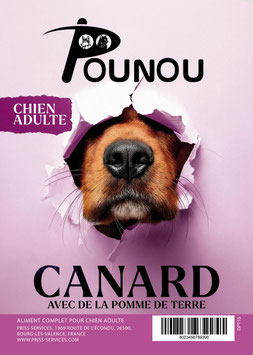 Chien adulte - Canard avec de la Pomme de Terre