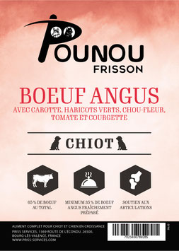 Bœuf Angus avec carotte, haricots verts, chou-fleur, tomate et courgette