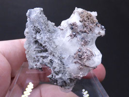 128P - PLATA NATIVA, ALLARGENTUM Y DYSCRASITA EN CALCITA