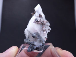 122P - PLATA NATIVA, ALLARGENTUM Y DYSCRASITA EN CALCITA