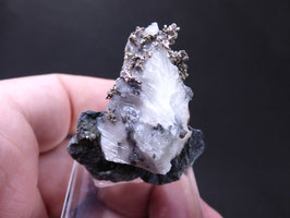 124P - PLATA NATIVA, ALLARGENTUM Y DYSCRASITA EN CALCITA