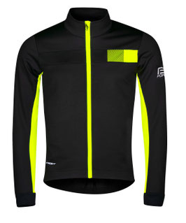 Jacke FROST Herren Softshell, schwarz-fluo