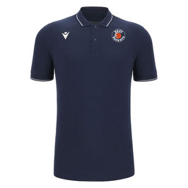 MACRON Comedy Eco Polo-Shirt navy mit kleinem ErftBaskets und Wunschname