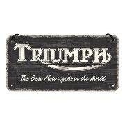 Hängeschild. Triumph / Logo Black Wood   28053