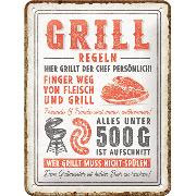 Grill Regeln, 20x30cm  /  200078