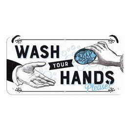 Wash Your Hands  20x10cm  /  28047
