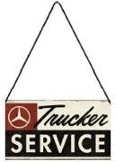 Daimler Truck - Trucker Service, Hängeschild 20x10cm   /   28060