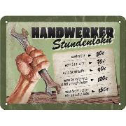 Handwerker Stundenlohn, 20x30cm  /  200083